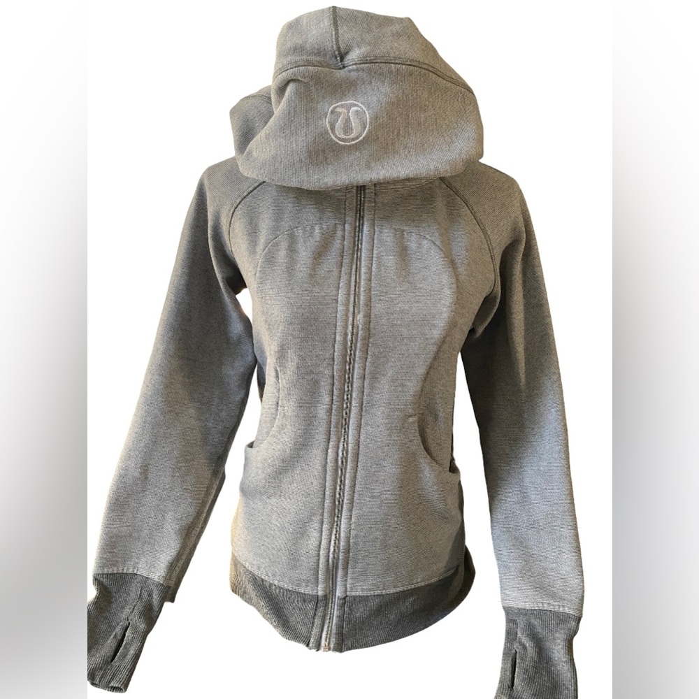 lululemon athletica Gray Full-Zip Hoodie Jacket